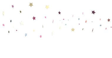 Beyaz Arkaplanda Soyut Renkli Yıldızlar, Yıldızlı Kutlamalar