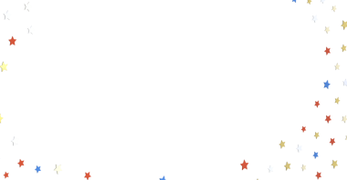 Vatansever kutlamalar için beyaz arka planda renkli yıldız sınır tasarımı