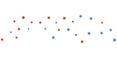 Vatansever Tasarımlar İçin Kırmızı ve Mavi Yıldızlı Gökyüzü