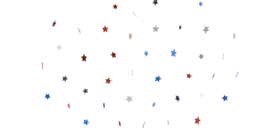 Renkli Yıldız Konfeti Beyaz Arkaplan Dekorasyonuna Karşı Dağılmış