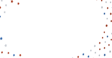 Vatansever Kutlama İçin Kırmızı Beyaz ve Mavi Yıldız Konfeti