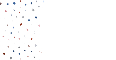 Kutlamalar ve Tatiller İçin Beyaz Arkaplanda Şenlikli Yıldız Konfeti