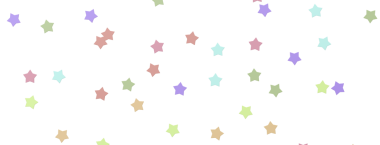 Kutlama veya Dekorasyon İçin Beyaz Arkaplanda Renkli Dağılmış Yıldızlar