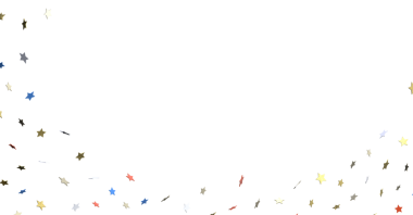 Renkli yıldızlar beyaz alan üzerinde konfeti arkaplan tasarımı elementi