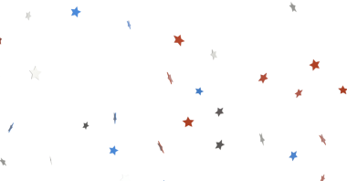 Beyaz Arkaplanda Soyut Yıldızlar, Amerikan Bağımsızlık Kutlama Dekorasyonu