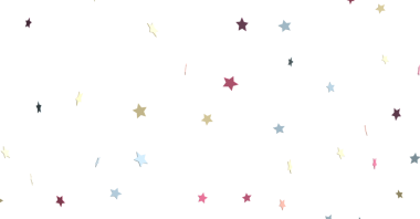 Renkli yıldız konfeti arka planı beyaz, kutlama şenliği tasarımı