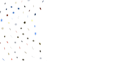 Tasarım ögesi için soyut yıldızları beyaz arkaplana dağıt