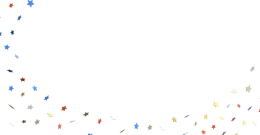 Beyaz üzerine Amerikan Renk Paleti ile Düşen Yıldızların Arkaplanı