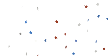 Kutlama için Kırmızı Mavi ve Gri Yıldızlı Şenlik Arkaplanı