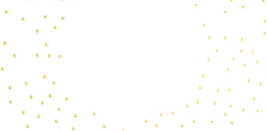 Dekorasyon için Beyaz Arkaplana Altın Yıldızlar Dağıldı