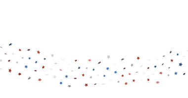 Beyaz Arkaplanda Soyut Yıldızlar, Vatanseverlik, Kutlama ve 4 Temmuz