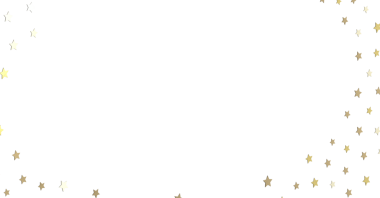Kutlama için Beyaz Arkaplanda Altın Yıldız Konfeti Sınırı