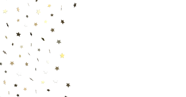 Kutlama ve Neşe İçin Beyaz Arkaplanda Altın Yıldız Konfeti