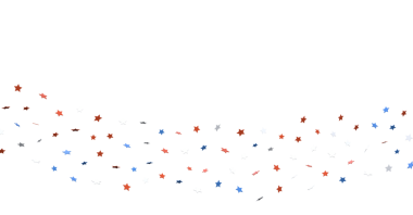 Beyaz zemin üzerine Amerikan vatansever yıldızları soyut arka plan tasarımı