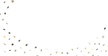 Beyaz Arkaplanda Altın Yıldız Konfeti: Kutlama Kavramı