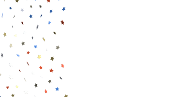 Beyaz, şenlikli partinin renkli yıldız konfeti geçmişi.