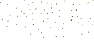 Altın Yıldız Konfeti Beyaz Arkaplanda Serpiştirildi