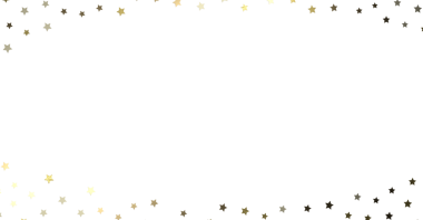 Beyaz arka planda altın yıldızlar parıldıyor, kutlama ve tatil için tasarım