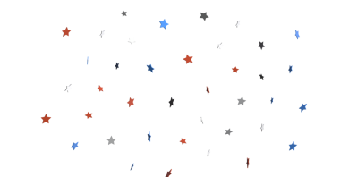 Beyaz Üzerine Soyut Yıldızlar: Şenlikli ve Vatansever Arkaplan Resimleri