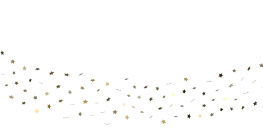 Altın Yıldız Konfeti Kutlama İçin Beyaz Arkaplanda Düşüyor