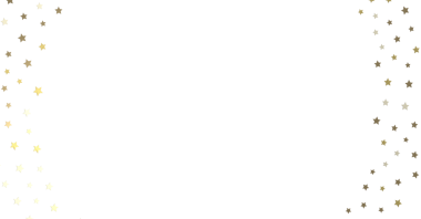 Kutlama İçin Beyaz Arkaplan Çerçevesinde Altın Yıldız Konfeti