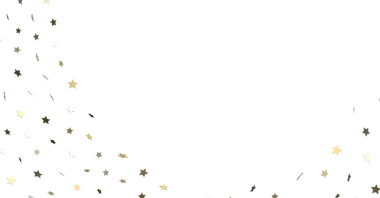 Beyaz Arkaplanda Altın Yıldız Konfeti: Kutlama Kutlaması