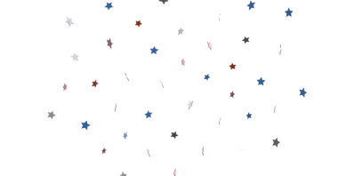 Kutlama Kavramları için Renkli Yıldız Konfeti Arkaplanı