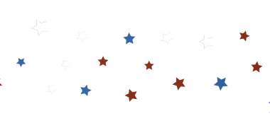 Beyaz arka plandaki yıldızlar vatansever tasarım, kutlamalar için mükemmel..