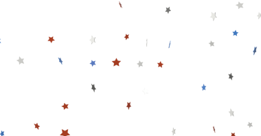 Şenlikli soyut dağınık yıldız tasarımı, vatansever kutlama konsepti