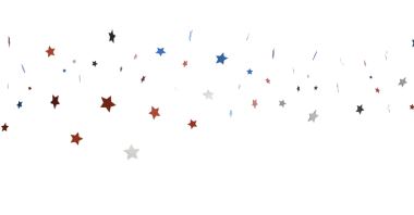 Amerikan Vatanseverlik Renkleriyle Soyut Arkaplanda Yıldızlar Düşüyor