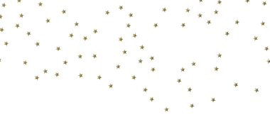 Kutlama ve Neşe İçin Beyaz Arkaplanda Altın Yıldız Konfeti