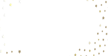 Kutlama ve Neşe İçin Beyaz Arkaplanda Altın Yıldız Konfeti