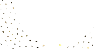 Kutlama Tasarımı İçin Beyaz Arkaplanda Altın Yıldız Konfeti