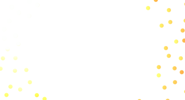 Temiz beyaz arkaplana dağılmış soyut sarı noktalar