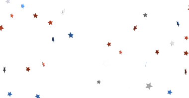 Kırmızı, Beyaz ve Mavi Yıldız Konfeti: Vatansever Kutlama