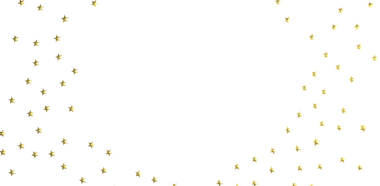 Kutlamalar için Beyaz Arkaplanda Altın Yıldız Konfeti