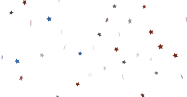 Kutlamalar için beyaz üzerine renkli yıldız konfeti arka planı