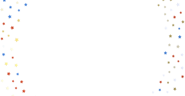 Renkli yıldızlar kutlama ve vatanseverlik tasarımı için sınır arkaplanı