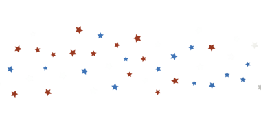 Kırmızı Beyaz ve Mavi Yıldızlar Şablonu, Bağımsızlık Günü Kutlama Arkaplanı