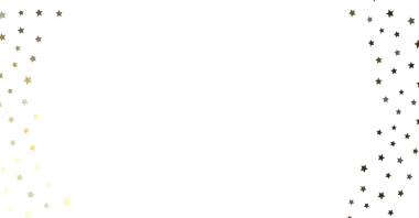 Kutlamalar için Beyaz Arkaplanda Altın Yıldız Konfeti