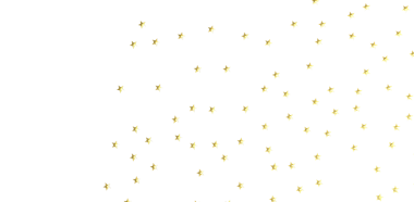 Beyaz arka planda altın yıldızlar parıldıyor, bayramları kutluyorlar.