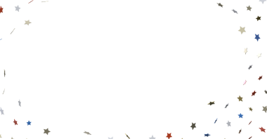 Kopya alanı olan şenlikli yıldız konfeti arkaplanı