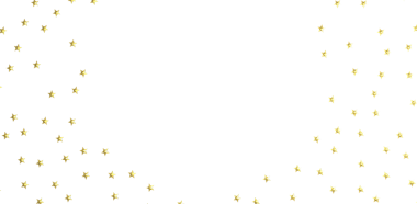 Dekorasyon ve Kutlama için Beyaz Arkaplanda Altın Yıldız Dağılmış Tasarım