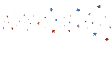 Dekorasyon için Kırmızı, Beyaz ve Mavi Yıldızlar Şelalesi