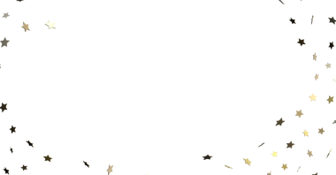 Beyaz arkaplanda soyut yıldız konfetisi, şenlik tasarım elementi