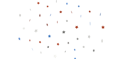 Vatansever Kutlamalar ve Etkinlikler İçin Beyaz Arkaplanda Kutlama Yıldızları