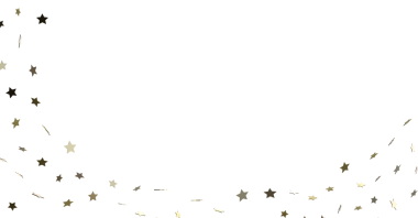 Beyaz Arkaplanda Altın Yıldız Konfeti: Kutlama Neşesi