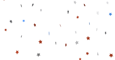 Beyaz izole edilmiş arkaplanda mavi ve gri renkte yıldız arkaplanı