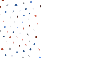 Kutlama ve Özgürlük İçin Beyaz Arkaplanda Kutlama Yıldızları