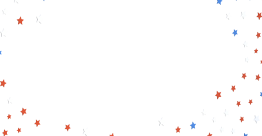 Bağımsızlık Günü için Kırmızı Beyaz ve Mavi Bayrak